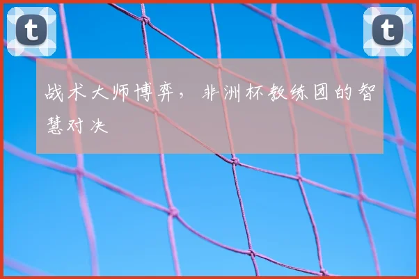 战术大师博弈,非洲杯教练团的智慧对决